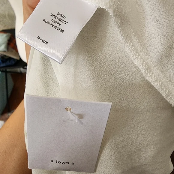 A Loves A Collared Green And White Maxi Dress Nwt Size XL - Picture 6 of 6